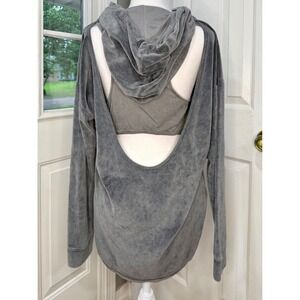 Young Fabulous &Broke YFB Velour Hoodie Open Back & Razorback Tank Attached Sz L